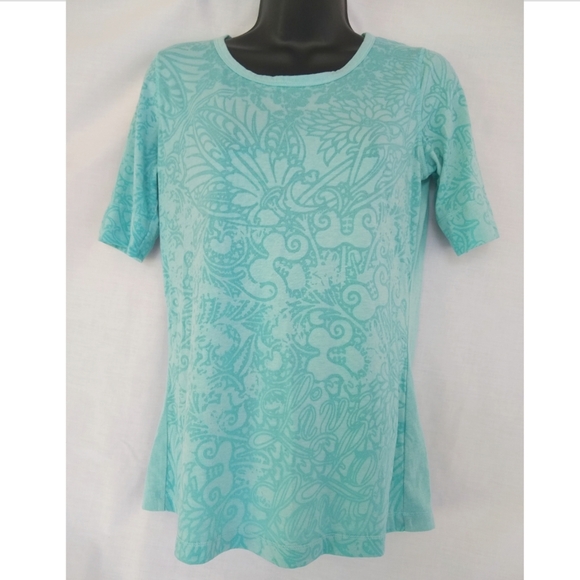 Aventura Tops - Aventura▪️Floral Short Sleeve Printed Top